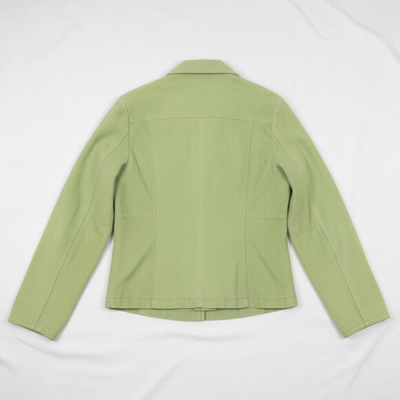 Coldwater Creek Vintage Women's Lime Green Suede Jacket XL - Picture 11 of 16